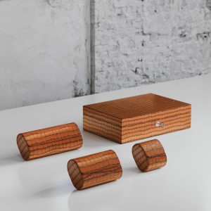 Watch Rolls & Case Tan Crocodile Leather Set